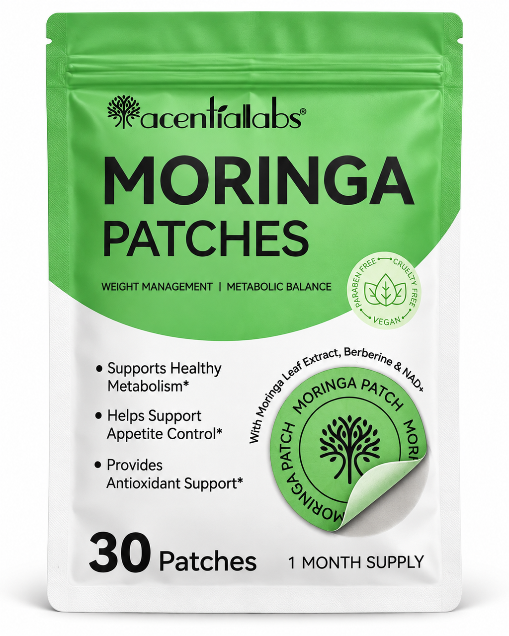 Moringa Patches – Metabolism, Appetite & Antioxidant Support
