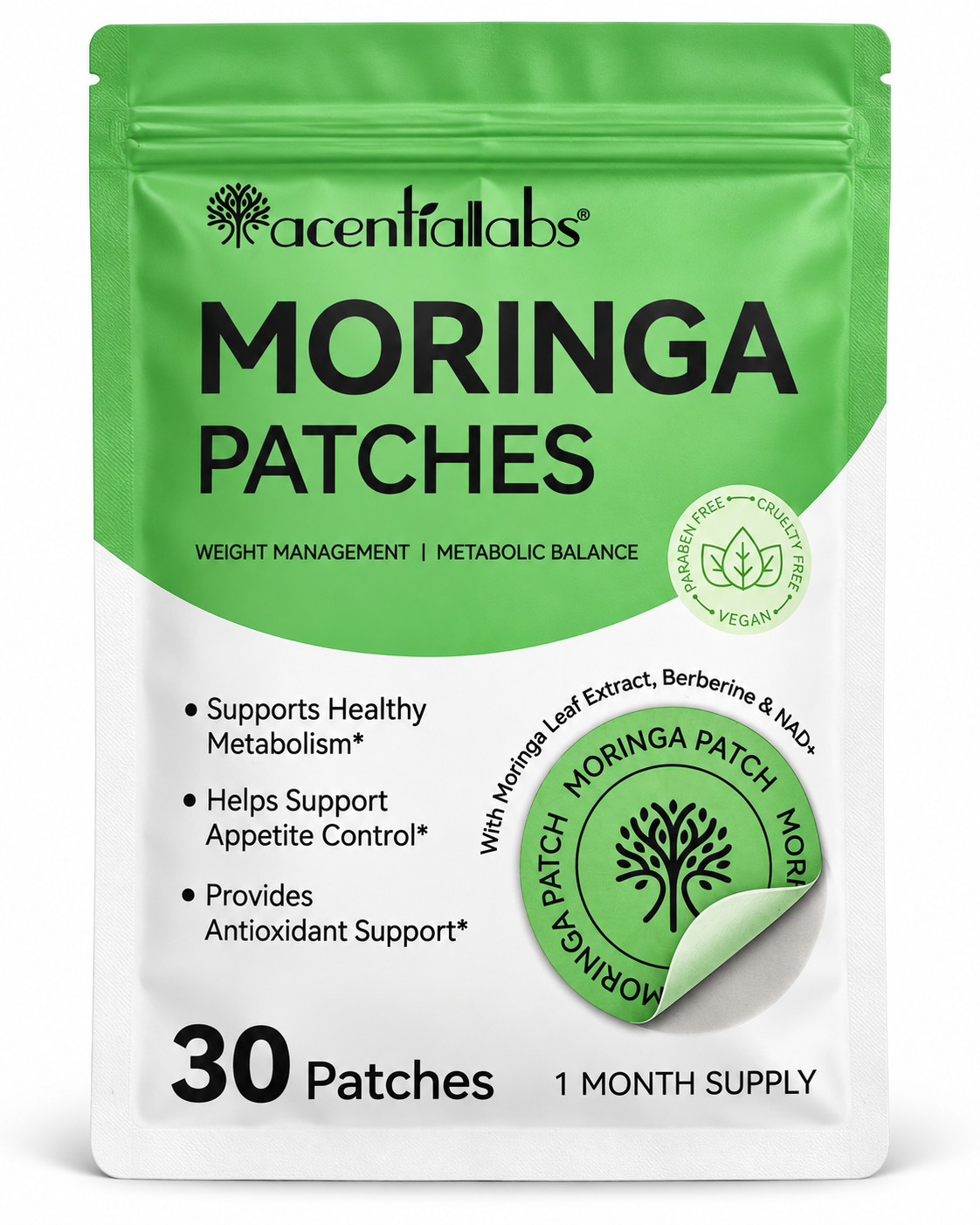 Moringa Patches – Metabolism, Appetite & Antioxidant Support